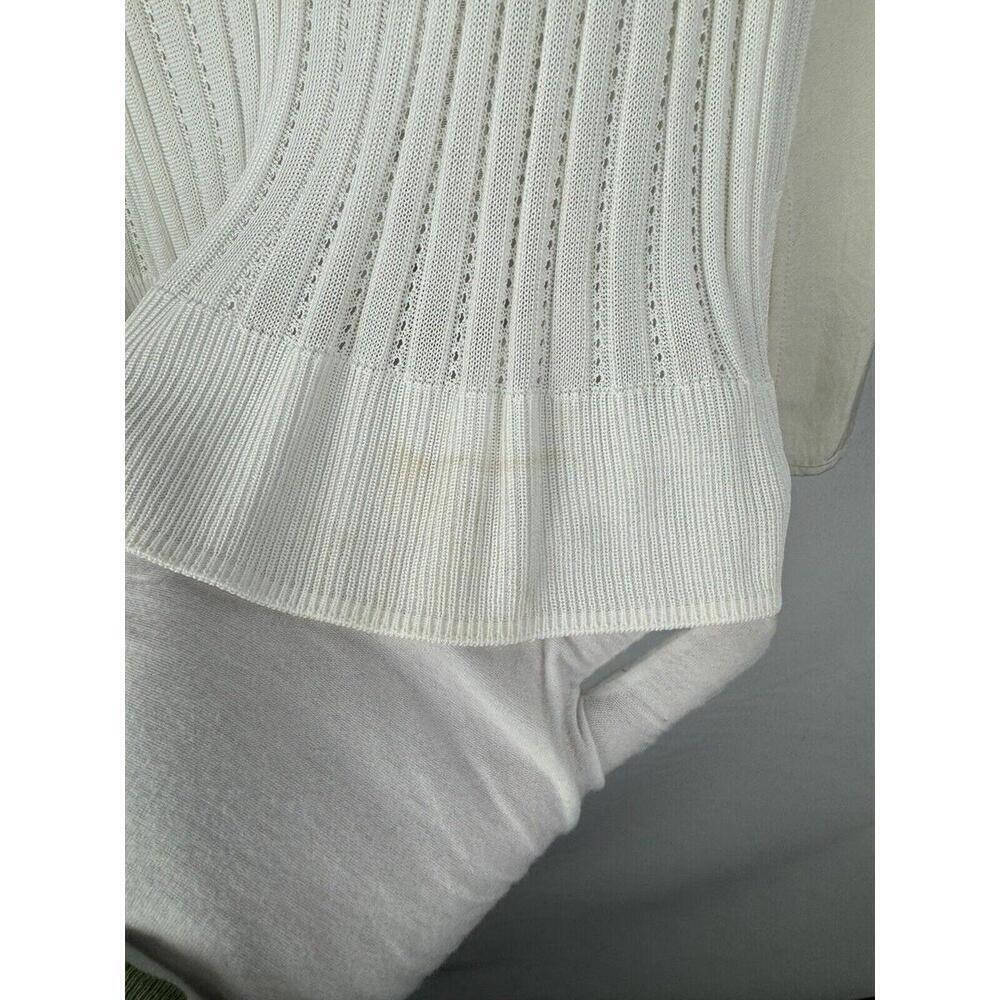 Rag & Bone Valarie Sleeveless Zip Top Off White Size S - Picture 7 of 7